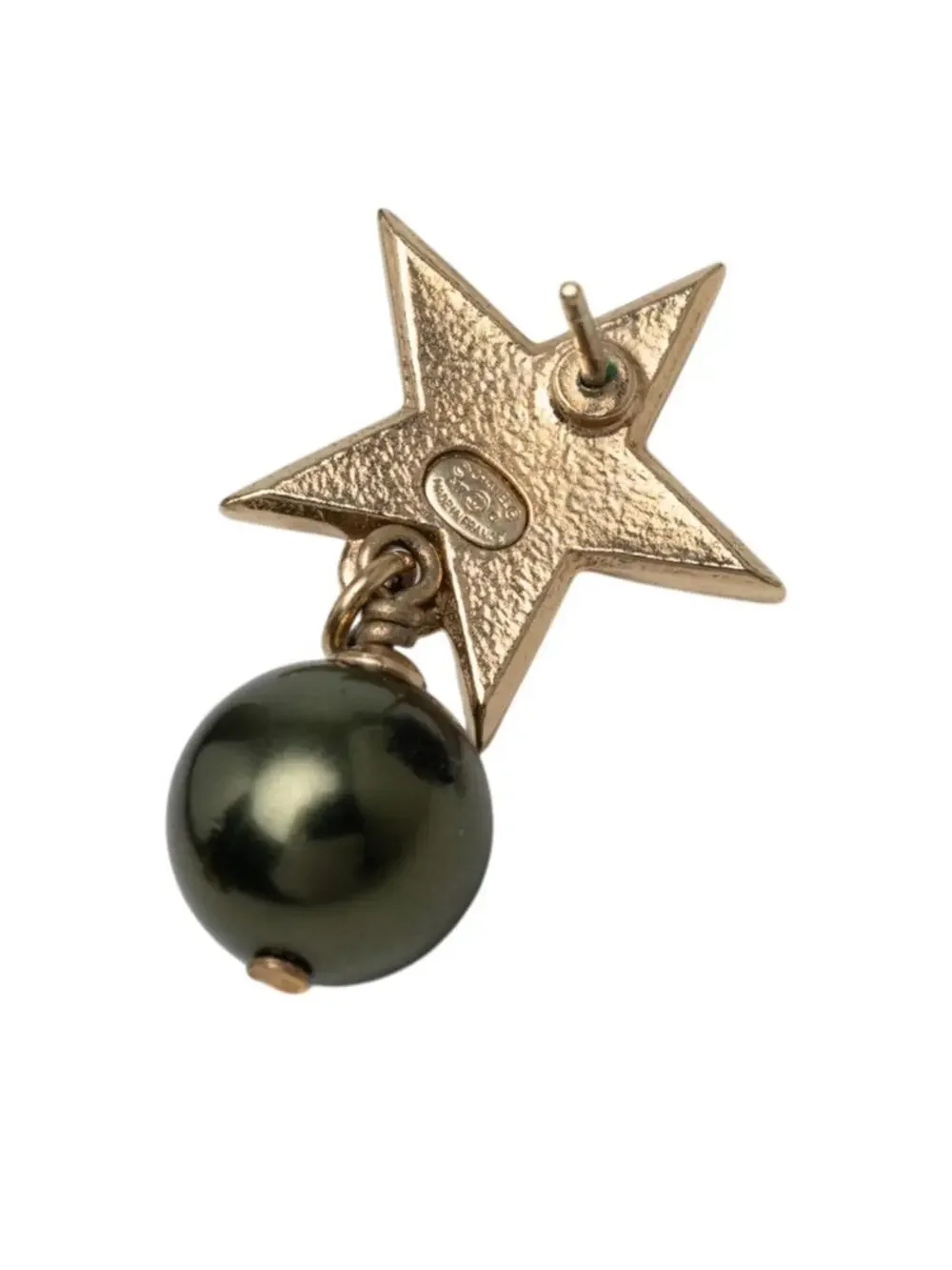 Chanel Cc Logo Star Earrings Gold-Tone #357625C76B